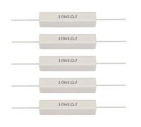 VBESTLIFE 10Pcs/Pack 1 Ohm 10W Kit resistore per divisori per Altoparlanti in Ceramica Resistore per divisori per Altoparlanti(1 Ohm)