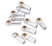 Vbestlife 10pcs RC Car Link Rod End, Alluminio M3 Metal Ball End Head Joint Link Rod End Holder o AXIAL SCX10 1/10 RC Car (d'Argento)