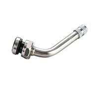 VBESTLIFE 10PCS Steli Valvole Camion Ottone Curvato Alta Resistenza | Adatto ai fori standard dei cerchi per camion pesanti, design angolato per il gonfiaggio e i controlli della pressione