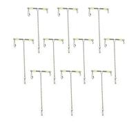 VBESTLIFE 10pcs T-Forma Linea di Pesca Girevole Scatto Catena Gancio connettore per la Pesca in Mare connettore Affrontare