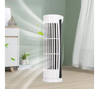 VBESTLIFE 11 '' Fan della Torre per Camera da Letto, Ventola Silenziosa da 34 DB, 2 modalità, Ventilatori Oscillanti a 90 ° per Interni, Ventilatore da Tavolo Portatile per Camera, Casa, (WHITE)