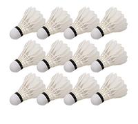 Vbestlife 12pz Badminton Ball (One Barrel), Duck Feather Badminton Balls Volani Allenamento Indoor Outdoor Pratica Sportiva