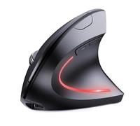 VBESTLIFE 2,4 G di Mouse Wireless, Design Verticale Ergonomico, 800/1200/1600 Dpi, 6 Pulsanti Silenziosi, Plug and Play, per Laptop, Computer, PC