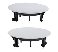 VBESTLIFE 2 Coperture per Altoparlanti da Soffitto Bianche da 7,36 Pollici, Griglia per Montaggio Magnetico Griglia per Altoparlanti Rotonda Protezione per Woofer Griglie Metalliche