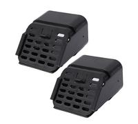 VBESTLIFE 2 Imposta Estensioni di Downspout di Tipo A 3x4 Pollici, Uscita di Grondaia con Filtro e Protezione Foglia per il Fondo Dell'adattatore Estensione (BLACK)