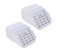 VBESTLIFE 2 Imposta Estensioni di Downspout di Tipo A 3x4 Pollici, Uscita di Grondaia con Filtro e Protezione Foglia per il Fondo Dell'adattatore Estensione (WHITE)