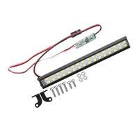 VBESTLIFE 32pcs Perline Lampada Lampada da Tetto per Auto RC, Accessorio per Barra Luminosa a LED Universale Cingolato RC Lunghezza 100 Mm Adatto per Hsp, Auto RC (Nero)