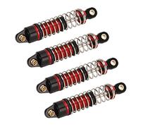 VBESTLIFE 4 Pezzi Ammortizzatori RC Sostituzione Ammortizzatori per Auto RC in Lega di Alluminio per 1/18 (Rosso)