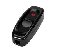 VBESTLIFE AC 250 V 10 A Inline ON OFF Lampada da Tavolo Cavo Interruttore Cavo Indicatore LED (BLACK)