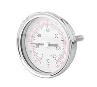 Vbestlife acqua calda tubo termometro 0-120 C 63 mm Temperatura di alluminio impermeabile quadrante orizzontale per la lettura della temperatura del serbatoio acqua calda tubo, tubo d' aria