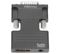 VBESTLIFE Adattatore da a VGA, Convertitore Video con Uscita da 3,5 Mm, Plug and Play da a VGA per Laptop, Convertitore Video HD 1080P per Monitor, Proiettore, Desktop