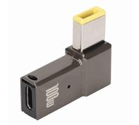 VBESTLIFE Adattatore da USB C a Punta Sottile 100 W, Chip Intelligente PD Integrato, Portatile, Compatibile con, Scocca in Lega di Alluminio