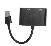 VBESTLIFE Adattatore da USB3 a VGA/HDMI Convertitore di alimentazione Dock di espansione display Accessori per computer per proiettore per computer