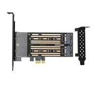 VBESTLIFE Adattatore M.2 NVMe SSD da NGFF a PCIE, Adattatore PCIE Dual M.2 da 6 Gbps per Il Fissaggio di Dimensioni M2 SATA 22110 2280 2260 2242 2230 Mm