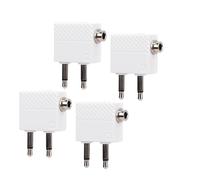 VBESTLIFE Adattatore per Cuffie per Aeroplano Dual 3,5 Mm, Convertitore per le Cuffie da Volo a 2 Pacchetti, Jack Audio da Maschio a Compagnia Aerea per il Volo (4 pezzi)