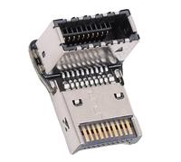 VBESTLIFE Adattatore Tipo E per Scheda Madre del Computer, USB 3.1 10 Gbps 3.2 20 Gbps Tipo E Gomito a 90 Gradi per Trasferimento Dati Ad Alta velocità E Gestione dei Cavi (PH76EE-B)