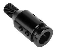 VBESTLIFE Adattatore Universale per Pomello Auto, Kit di Conversione Non Filettato per Passo Filettatura 12x1,25, Anello in Alluminio per Manuale, Inserto Anticorrosione per Automatico (BLACK)