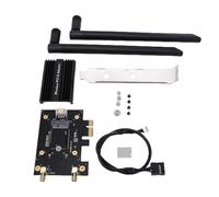 VBESTLIFE Adattatore WiFi da M.2 NGFF a PCI E, Adattatore Wireless Ad Altissima velocità Tri Band da 2,4 GHz 5 GHz 6, Antenne Dual Ban, per Computer PC