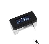 VBESTLIFE Alarmatura del Misuratore di Flusso di Raffreddamento 'acqua, Portata in Tempo Reale Digitale, e Display di Temperatura, Forma di Allarme, 12-24 V, Interfaccia 3pin