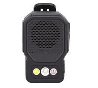 VBESTLIFE Altoparlante Bluetooth a Clip con Torcia a LED, Altoparlante Indossabile con Microfono Integrato per Chiamate Musicali in Vivavoce, per Lavoro, Equitazione, Golf All'aperto (BLACK)