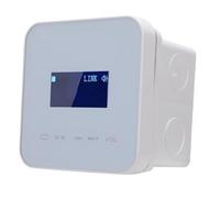 VBESTLIFE Amplificatore da Parete a 2 Canali Display LCD da 1,7 Pollici Bluetooth 5.0, Amplificatore Musicale per Montaggio a Parete Supporto Remoto IR Wireless MP3 WMA WAV AAC APE (WHITE)