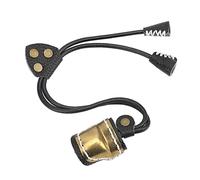 VBESTLIFE Anello per Pollice per Tiro con L'Arco, Anello per Protezione per Pollice in Morbida Pelle D'ottone Protezione per Dito per Tiro con L' Tradizionale Nero