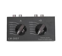VBESTLIFE Attenuatore Audio Stereo Passivo, 6 modalità a Doppio Canale da 0 DB a -20 DB per Interfacce AV AUX da 3,5 Mm