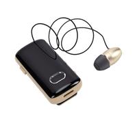VBESTLIFE Auricolare Bluetooth, Auricolare Wireless con Clip Retrattile con Display Digitale, 200 Ore in Standby per Giochi Aziendali (GOLD)