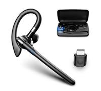 VBESTLIFE Auricolare Bluetooth con Traduzione AI, Auricolare Wireless Monoauricolare per Traduzione in 133 Lingue con Microfono a Cancellazione di Rumore, Custodia di Ricarica da 500 MAh