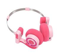 VBESTLIFE Auricolare Bluetooth Sopra L'orecchio, Auricolari Wireless con Controllo a un Pulsante Batteria da 20 Ore per Lunghi Periodi di Ascolto (PINK)
