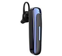 VBESTLIFE Auricolare wireless, auricolari business pendenti a orecchio singolo, auricolari Bluetooth vivavoce con microfono, 500 ore di standby durante la guida (nero e blu)