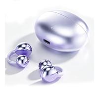 VBESTLIFE Auricolari a Clip Ispirati Ai Gioielli, Cuffie Wireless Bluetooth 6.0 con Orecchini Ad con Cancellazione del Rumore ANC ENC, per Viaggi, Ciclismo, Corsa, Sport (PURPLE)