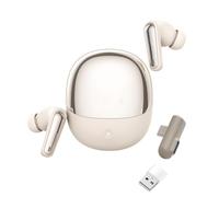 VBESTLIFE Auricolari da Gioco Wireless, Auricolari Dual Mode Bluetooth 5.4 2.4G con Microfono ENC e Dongle USB C per Telefono Tablet Laptop PC Console di Gioco VR (WHITE)