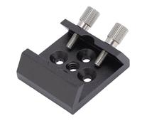 VBESTLIFE Base a Coda di Rondine Universale per Portata di Ricerca, Staffa di Montaggio in Lega di Alluminio con 2 Viti Ala di Bloccaggio, con Foro Filettatura M4 e 1/4 Pollici