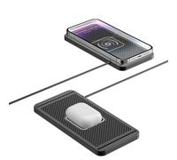 VBESTLIFE Base di Ricarica Wireless per Auto, Supporto Magnetico per Telefono con Ricarica Rapida da 20 W, Cavo USB-C da 30 Cm e Design Ritagliabile per Telefoni IOS e Android.