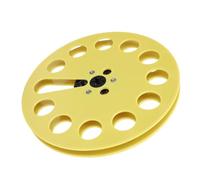 VBESTLIFE Bobina da 1/4 da 7 Pollici, Bobina a Nastro Vuota per Bobina per Bobina a Nastro Lettore con 12 Fori, Sostituzione Universale per i Mazzi a Nastro Vintage di Studer (YELLOW)