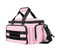 VBESTLIFE Borsa per Attrezzi da 14 Pollici Borsa per Attrezzi Resistente Al Carico per Cacciaviti, Metri a Nastro, Tessuto in Nylon Leggero per un Trasporto Confortevole (Rosato)