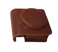 VBESTLIFE Borsa per Fotocamera in Pelle PU per SQ6, Custodia Protettiva Morbida con Coperchio Rimovibile e Spalla (BROWN)