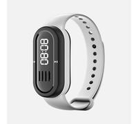 VBESTLIFE Bracciale Intelligente, Altoparlante Bluetooth, Lettore MP3 con Display Digitale a LED per Sport All'aria Aperta, Corsa, Ciclismo, Sonno (WHITE)