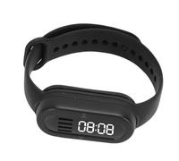 VBESTLIFE Bracciale Intelligente con Altoparlante Bluetooth, Canto degli Uccelli della Foresta per Migliorare Il Sonno, Display Digitale a LED, per Sport all'Aria Aperta Corsa Ciclismo (Black)