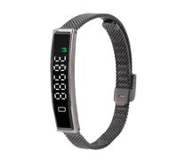 VBESTLIFE Bracciale Intelligente, Tracker Fitness con Bluetooth 5.3 per Android IOS, Braccialetto per la Salute Del'acqua con App per Nuotare in Bicicletta da Corsa (BLACK)
