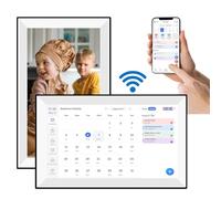 VBESTLIFE Calendario Digitale, Calendario Elettronico Smart WiFi da 10,1 Pollici e Grafico dei Lavori Domestici, Display HD Touch Screen per Programmi Familiari, Condivisione di Momenti (EU)