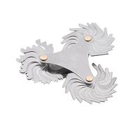 VBESTLIFE Calibro del Passo della Vite da 55/60 Gradi, Calibro a Tampone per Filettatura in Acciaio Inossidabile Temprato per Misurazioni Precise, Utile per Tagliare Filettature Nei Torni per