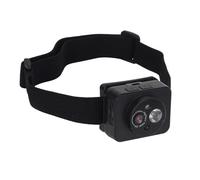 VBESTLIFE Camera da Testa 1080p, Sensore da 2 MP con Stabilizzazione Intelligente Dell'immagine e Riempimento della Luce, Registratore di Rilevamento delle Onde per il Ciclismo da Sci da