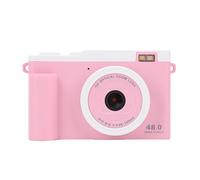 VBESTLIFE Camera Digitale 1080p, Punto Automatico da 48 MP e Fotocamera Sparare con Doppio Obiettivo, Zoom Digitale 15x, Luce di Riempimento, Piccola Fotocamera Compatta per Viaggi (PINK)