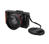 VBESTLIFE Camera Digitale 4K per la Fotografia Autofocus, Fotocamera Vlogging WiFi da 64 MP con Schermata a Fogli Mobili a 180 °, 18x Zoom Ottico, per Principianti (BLACK)