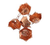 VBESTLIFE Catena di Pioggia di Rame, Decorativa a Forma di Fiori Downspout Sostituzione Artigianale da Rame di qualità, Lungo 1 M per Gli Sottovaluti di Grondaia