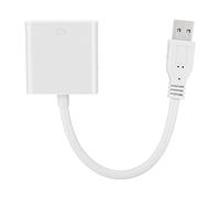 VBESTLIFE Cavo Adattatore da USB 3.0 a VGA Velocità di Trasferimento 5 Gbps per 7/8, Risoluzione Uscita VGA 1920 * 1080, Adattatore da USB a/Bianco/Blu con Supporto Porta 2.0/3.0, per Presentazioni