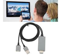 VBESTLIFE Cavo adattatore HD da USB a HDMI AV digitale Mirroring Adattatore HDTV per smartphone iOS e Android Tablet Proiettore TV (Nero)