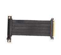 VBESTLIFE Cavo di Prolunga PCIe 4.0 X16, Cavo Riser Flessibile Ad Alta velocità Schermato EMI con Connettore PCIe Femmina a 90° (Black)